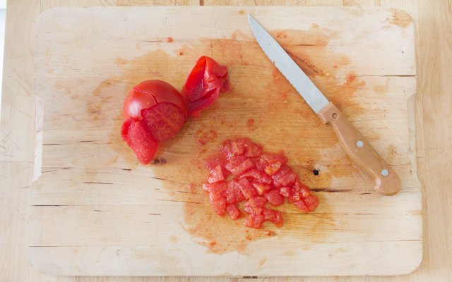 Preparazione della salsa rossa