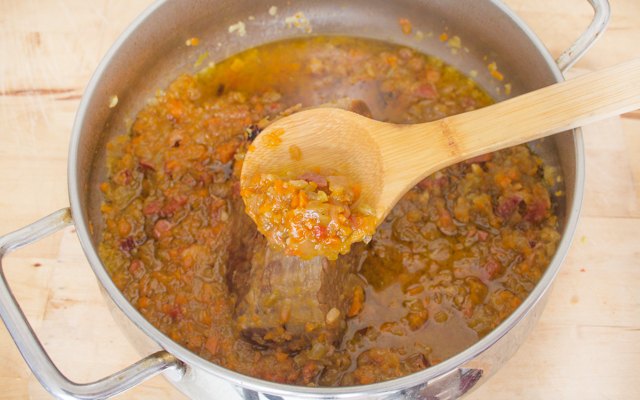 L'arrosto a metà cottura