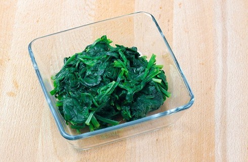 gli spinaci cotti