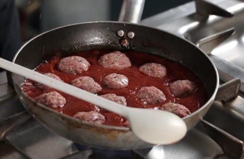 La cottura delle polpette