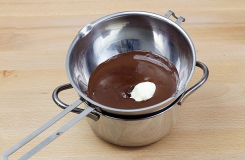 Il cioccolato fuso con il burro
