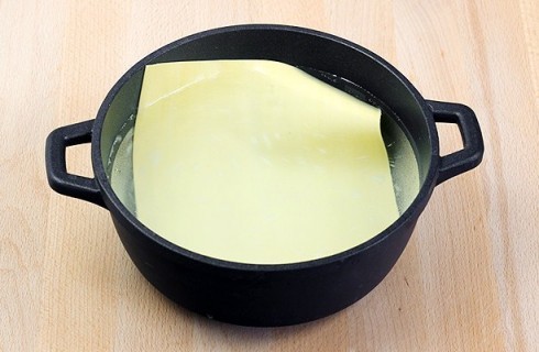 La sfoglia per le lasagne ai carciofi