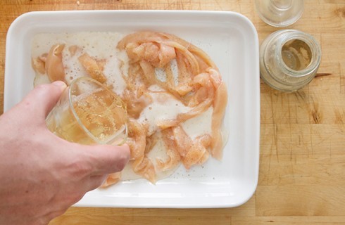 La preparazione delle fajitas