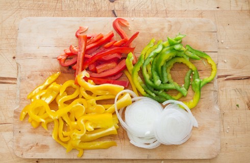 La preparazione delle fajitas