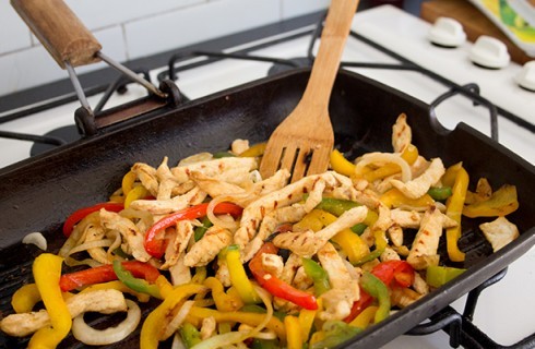 La preparazione delle fajitas