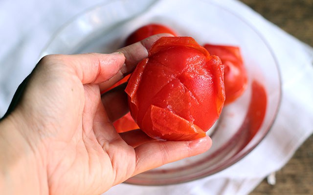 Triglie alla livornese - pomodori per concasse