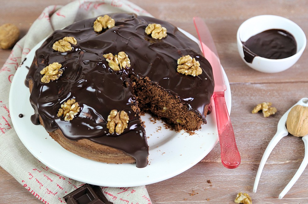 Torta cioccolato e noci