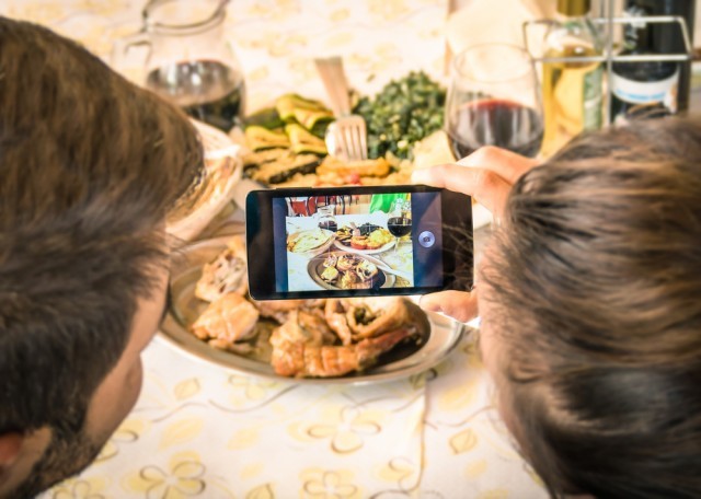 Fare foto al cibo