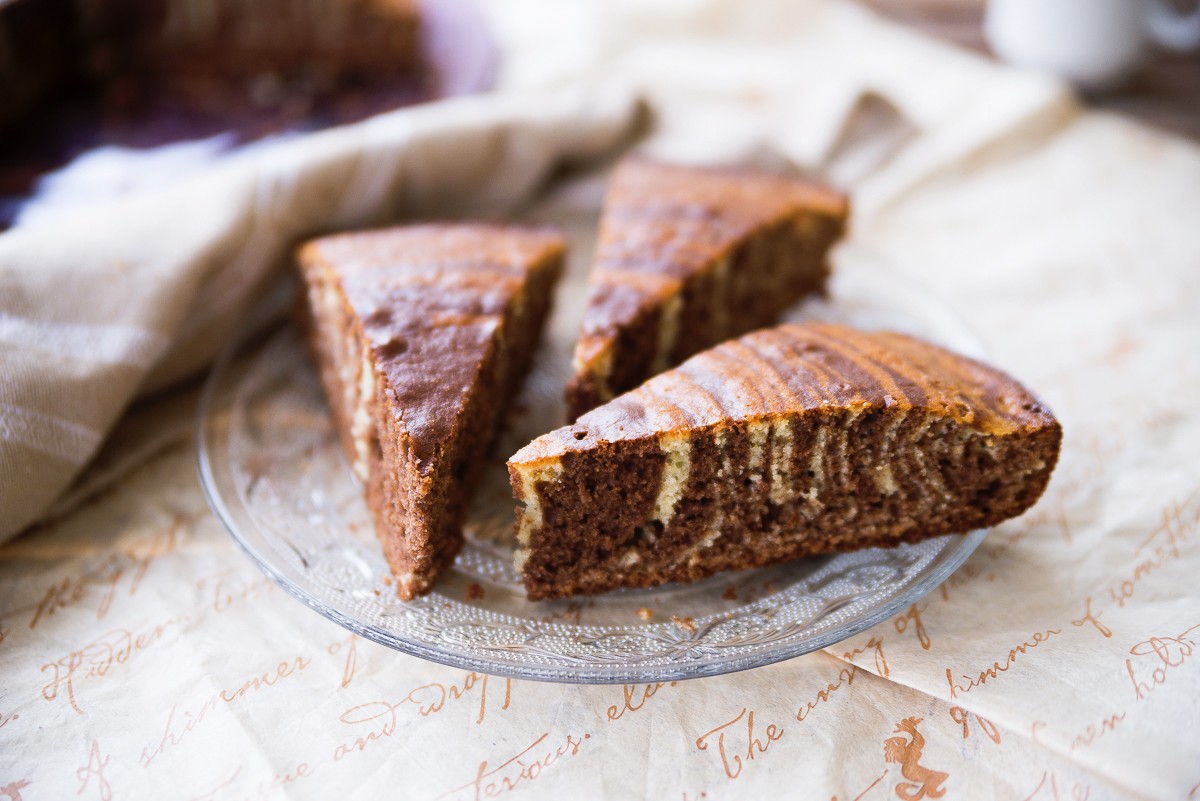 Torta Zebrata Torta Vaniglia E Cacao Agrodolce