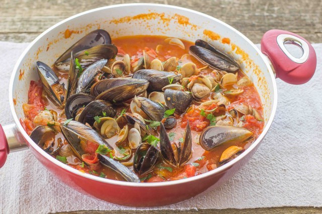 Step 3 zuppa ai frutti di mare