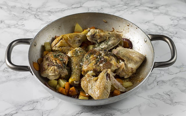 pollo in padella step4