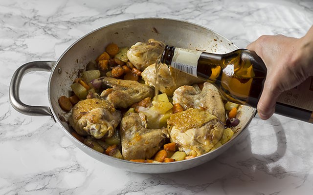 pollo in padella step5