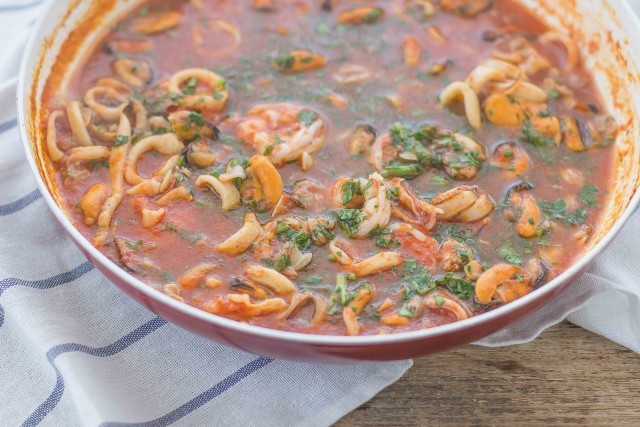 Step 4 lasagne ai frutti di mare