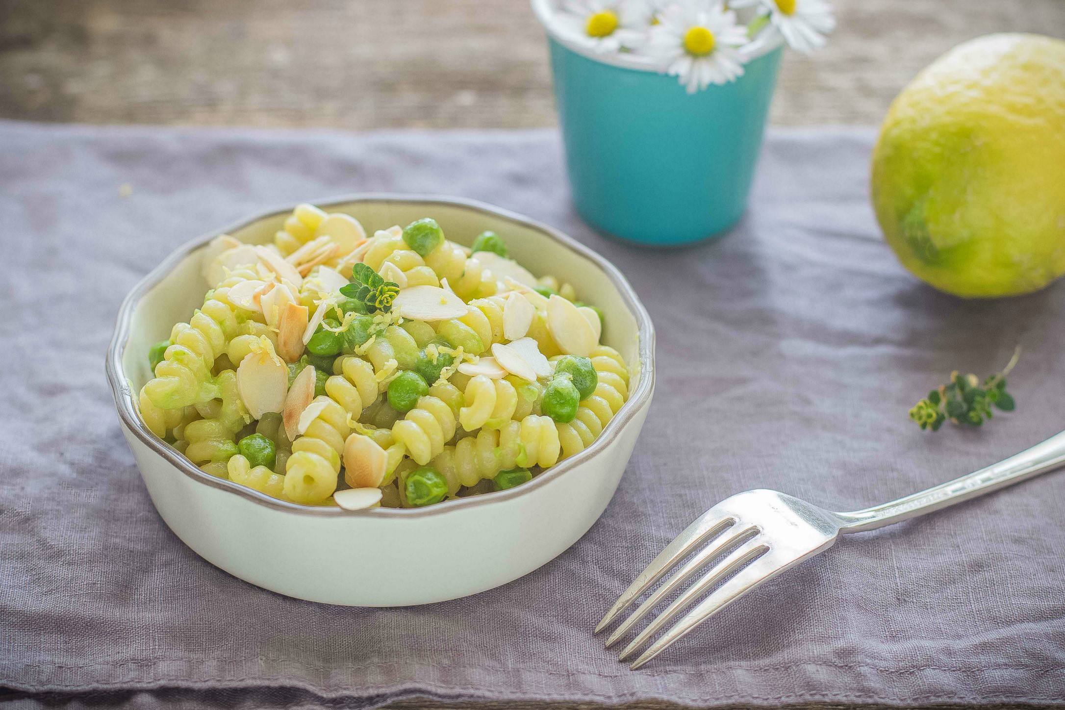 Pasta panna e piselli