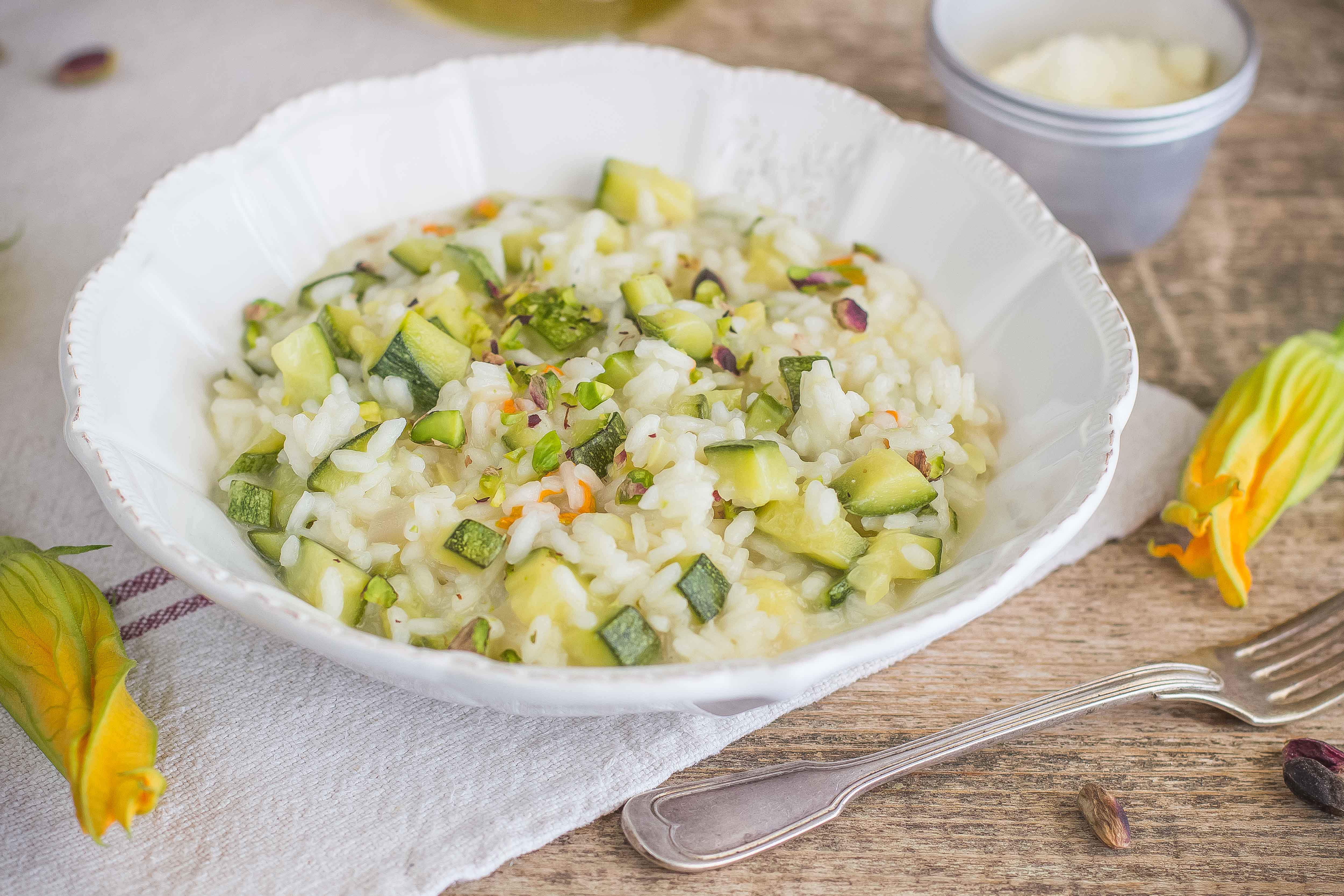 Risotto Con Zucchine E Fiori Di Zucca Ricetta Leggera Agrodolce