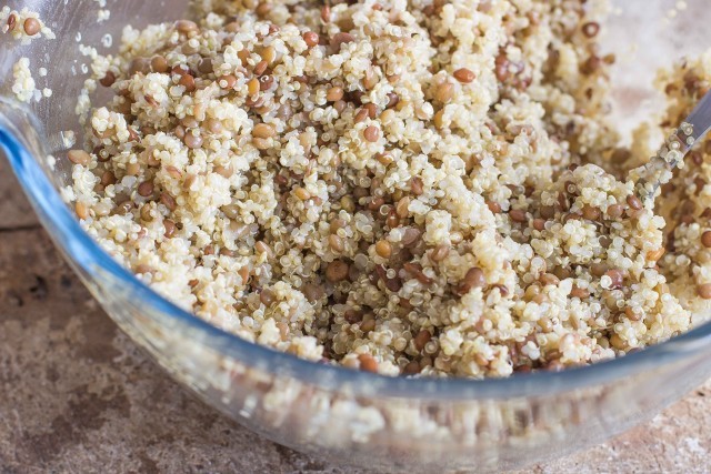 Step 2 insalata fredda di quinoa e lenticchie