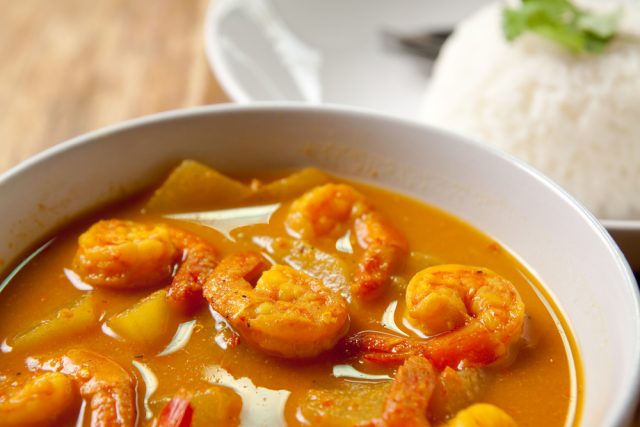 curry di gamberi