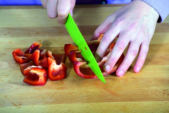 Peperoni e pomodorini per spiedini