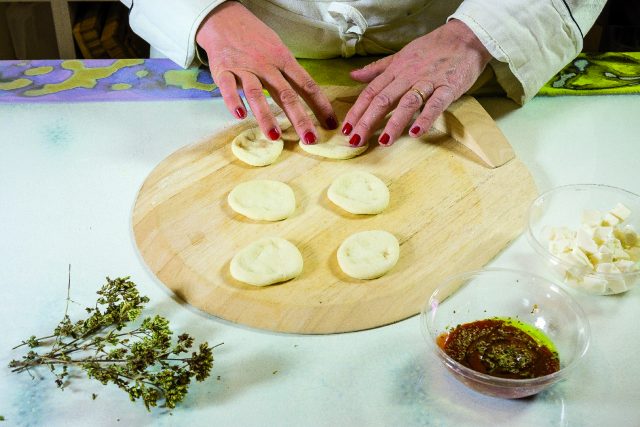 Base delle pizzette al barbecue