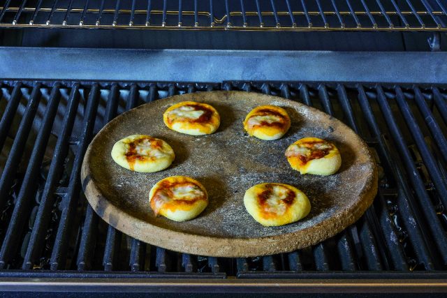 Pizzette al barbecue pronte
