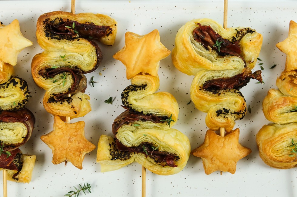 Alberi di pasta sfoglia