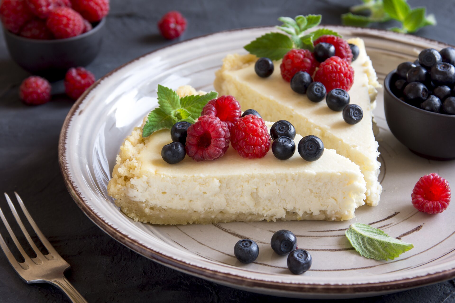 Cheesecake mandorle