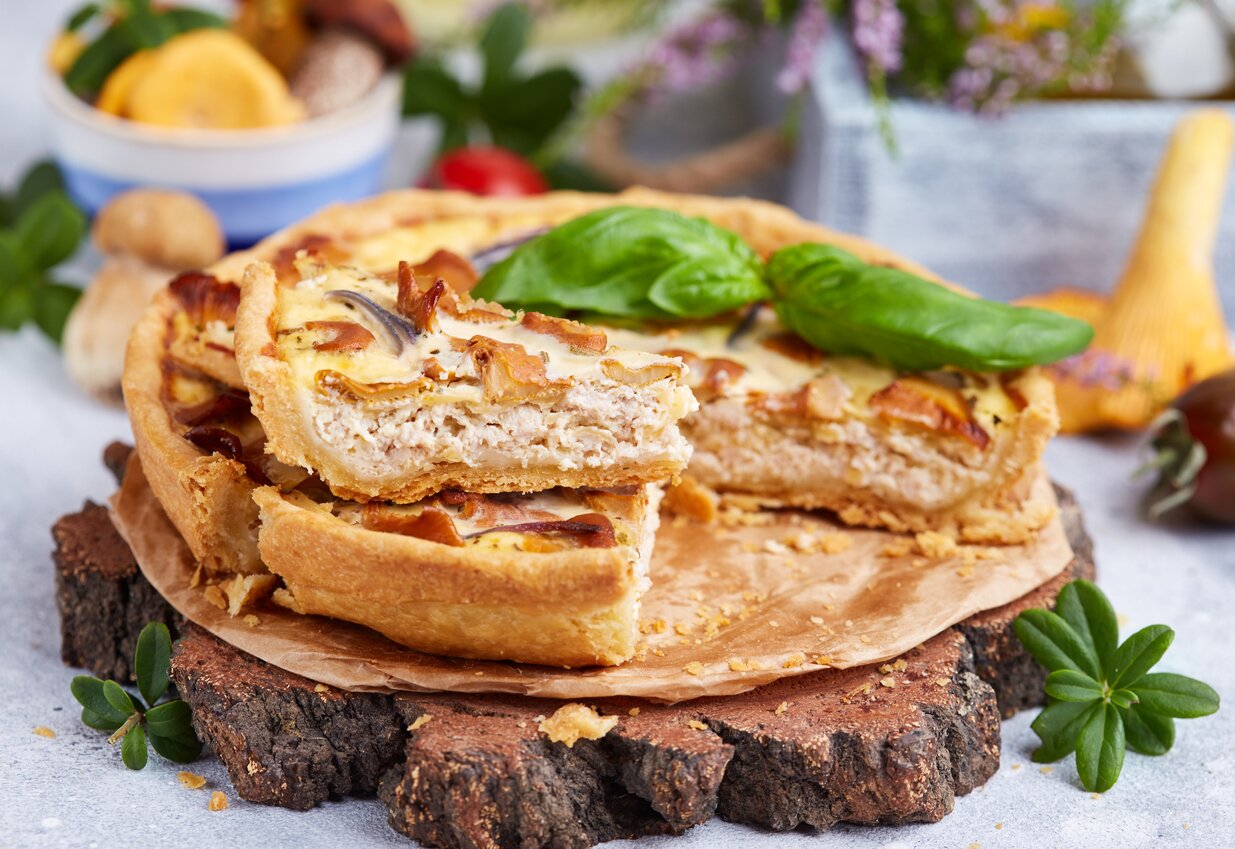 Torta salata con pollo