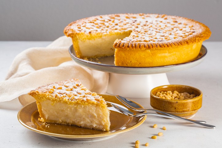 Torta della nonna con ricotta