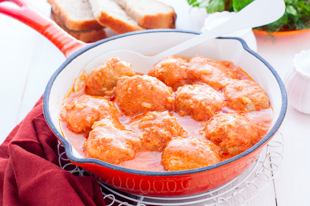 Polpette di pollo in padella