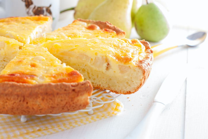 Torta di pere alla panna