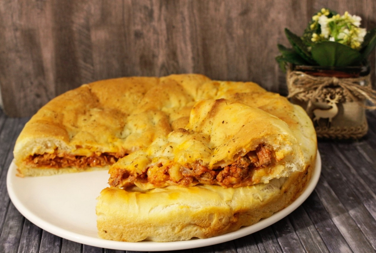 Focaccia ripiena finita