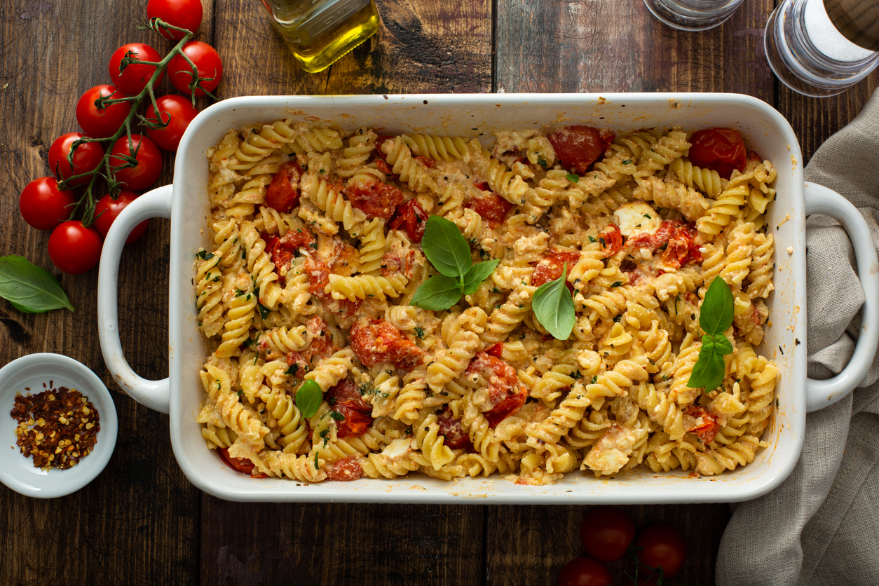 Pasta fredda con pesto di pomodori