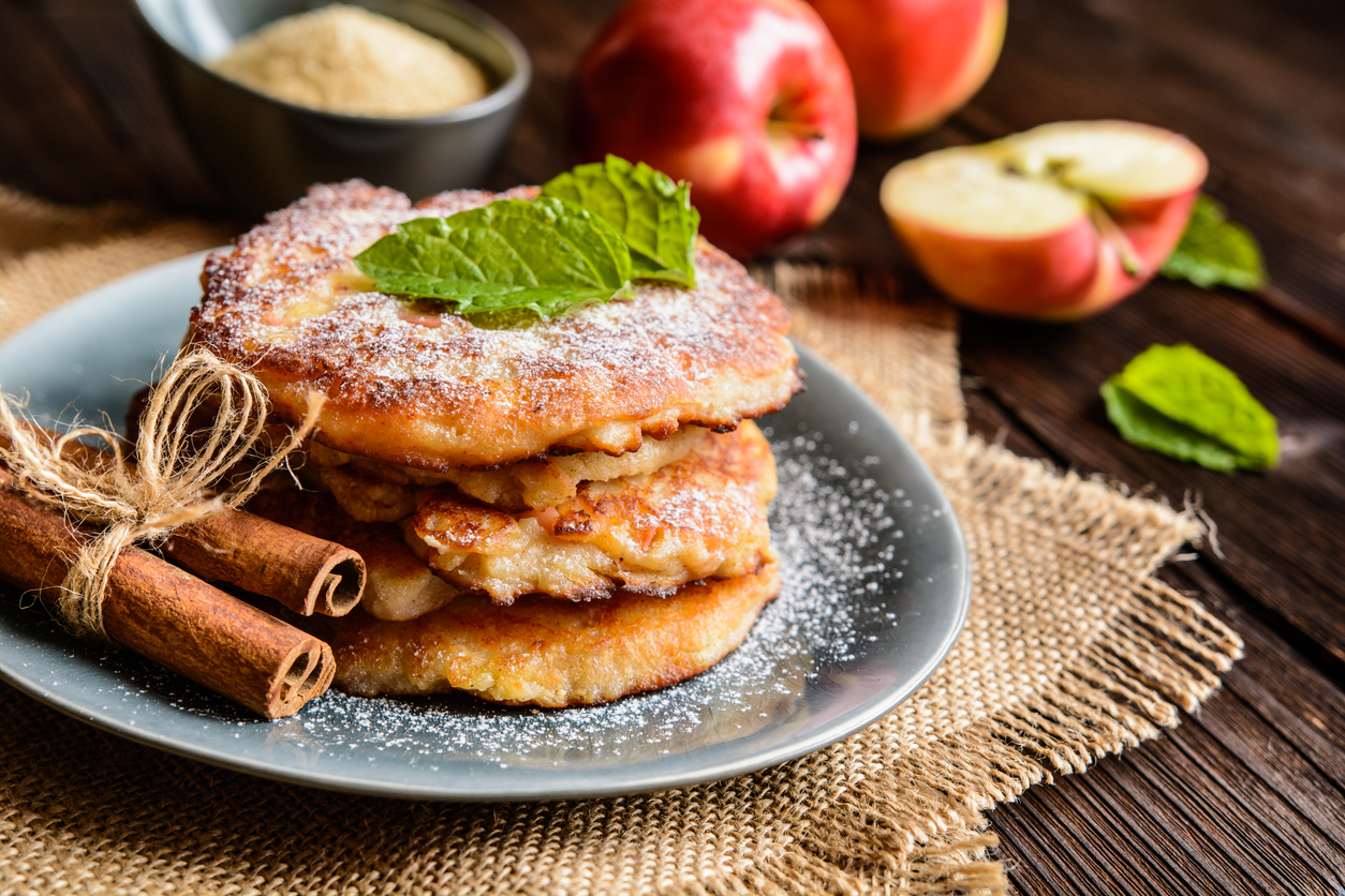 Frittelle di mele in friggitrice ad aria