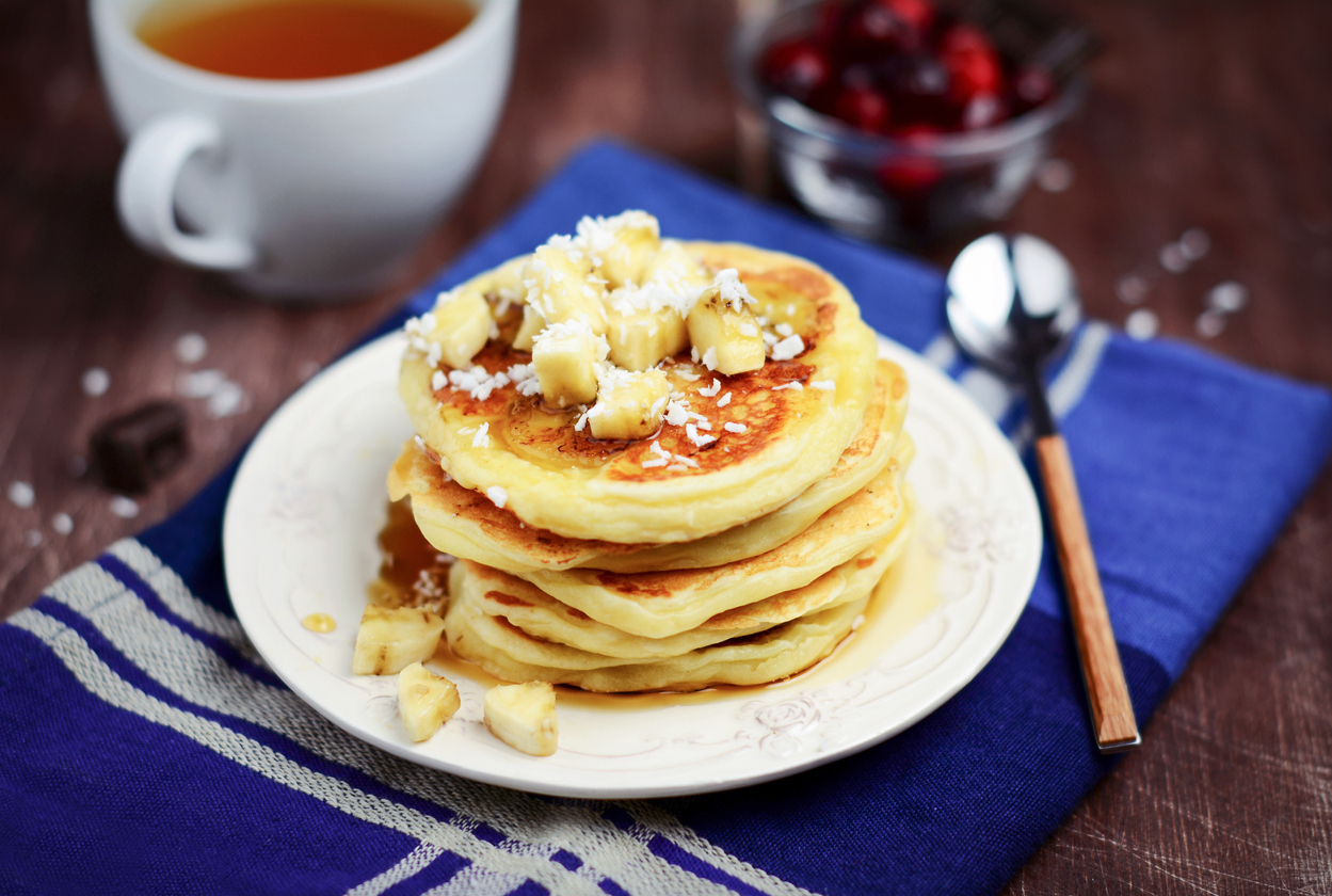 Pancake con farina di cocco