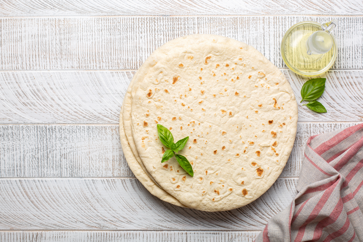 Piadina con farina di riso