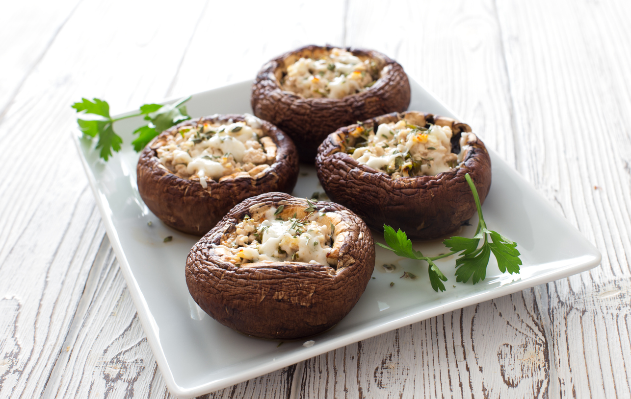 Funghi ripieni al forno